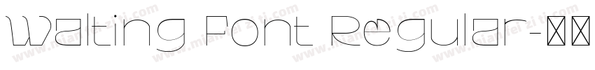 Walting Font Regular字体转换